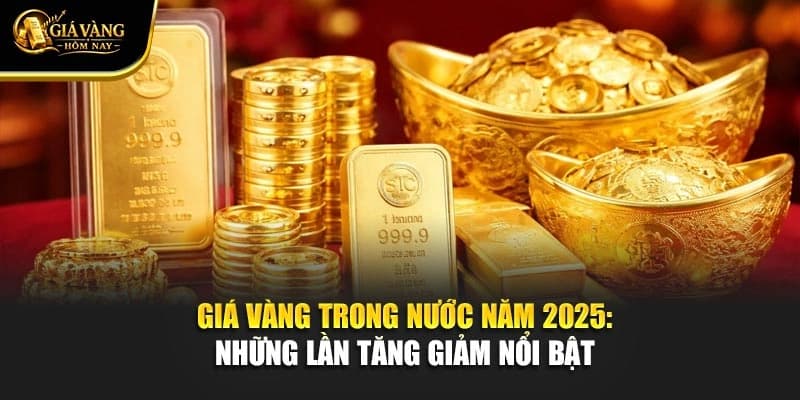 Giá Vàng Trong Nước Năm 2025: Những Lần Tăng Giảm Nổi Bật 